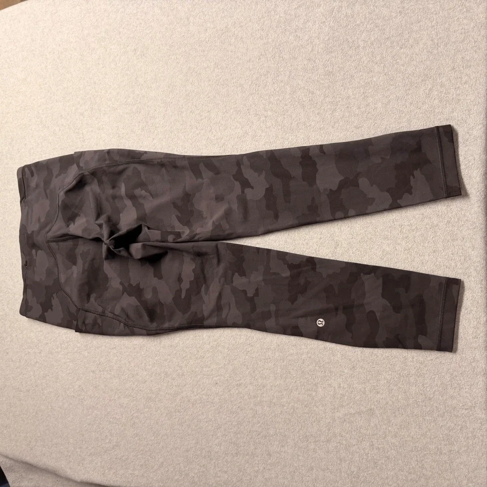 Lululemon Swift Speed High-Rise Tight 25 Camo Deep Coal Multi Gray Leggings 6